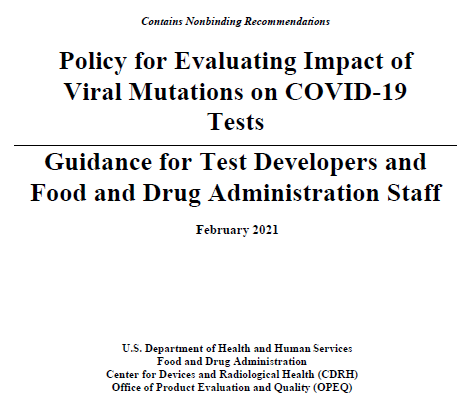 FDA新指南┃评估病毒突变对COVID-19测试的影响