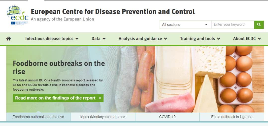 最新发布！欧洲CDC监测的人畜共患病项目清单