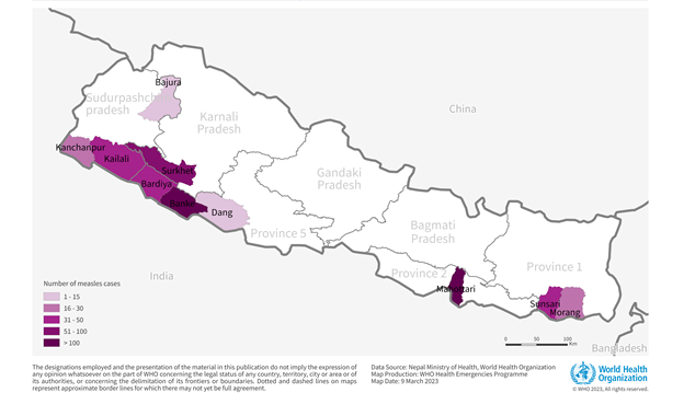 麻疹 - 尼泊尔
