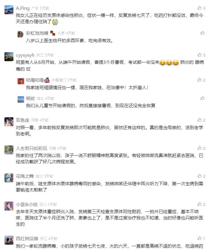 警惕！近期反复咳嗽、发烧的肺炎，可能是肺炎支原体感染...